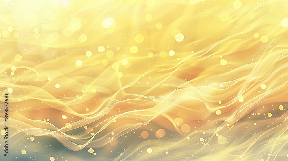 Soft yellow gradients wallpaper with bokeh lights and smooth wave textures Soft yellow gradients wallpaper with bokeh lights and smooth wave textures