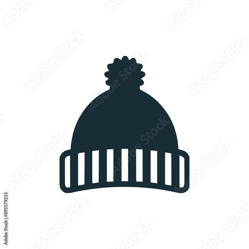 winter hat logo vector illustration template design