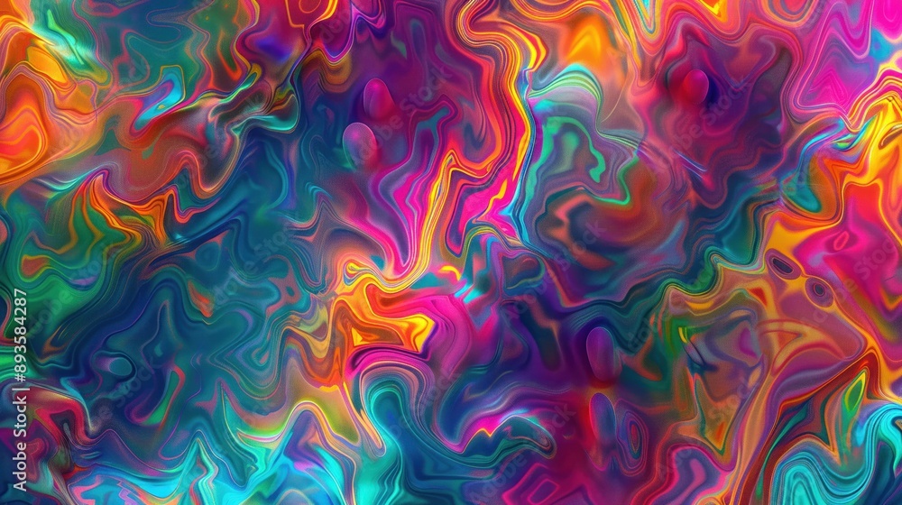 Abstract digital wave with vibrant colors and dynamic motion Psychedelic Abstract digital wave with vibrant colors and dynamic motion Psychedelic