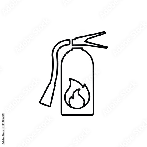 fire extinguisher icon vector fire protect icon