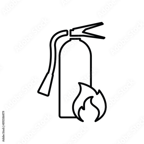 fire extinguisher icon vector fire protect icon