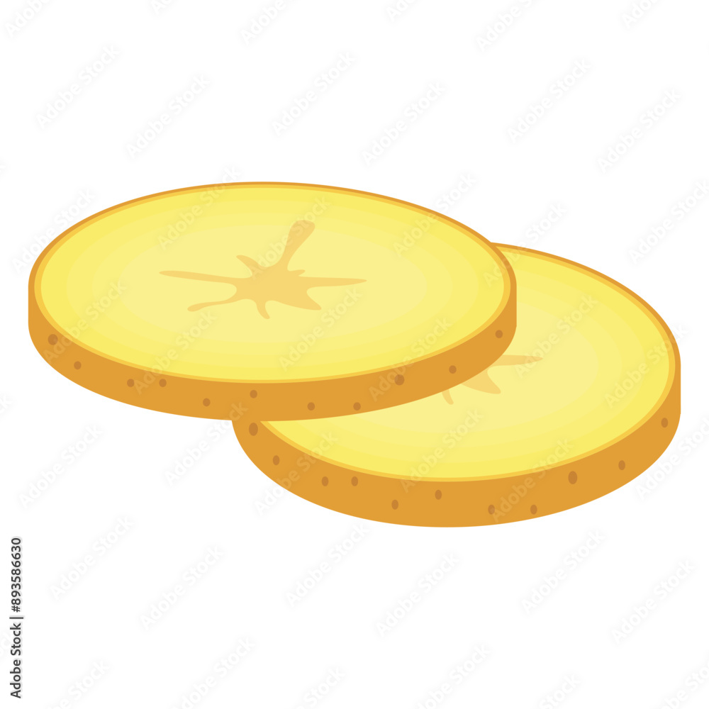 Vector cartoon image of a potato. Food and cooking concept. Root crop grown in the field. Element for your design Vector cartoon image of a potato. Food and cooking concept. Root crop grown in the field. Element for your design