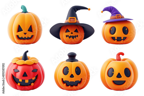 halloween pumpkin set