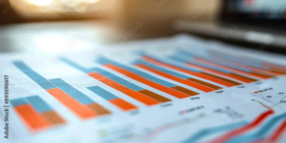 Close-up of financial graphs and charts with blurred focus, representing business data analysis and economic trends. Close-up of financial graphs and charts with blurred focus, representing business data analysis and economic trends.