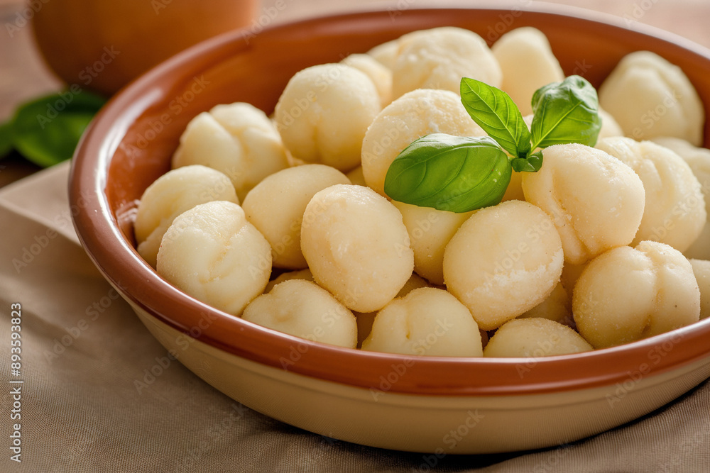 Gnocchi isolated - popular italian dish Gnocchi isolated - popular italian dish