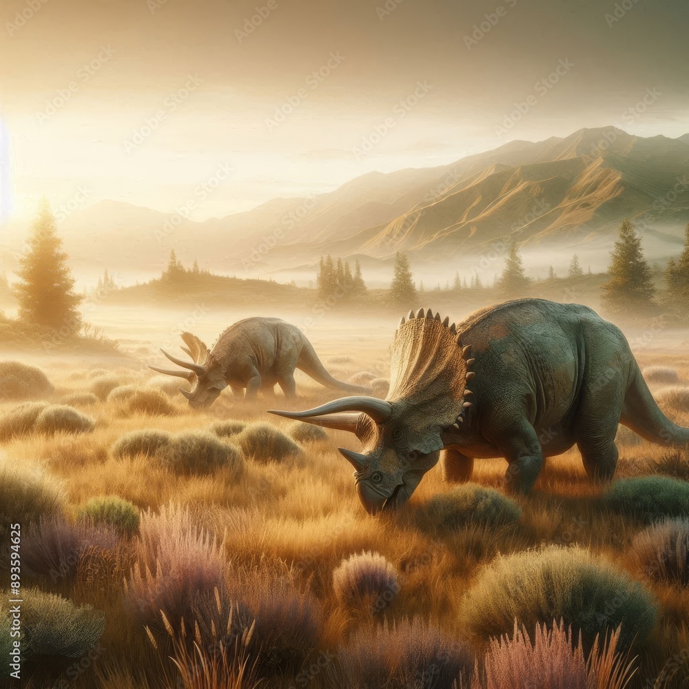 Fototapeta premium Dawn of Dinosaurs
