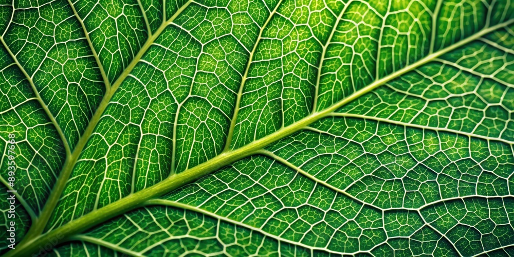 Vibrant green leaf with intricate veins and delicate edges, showcasing a beautiful floral texture, perfect for creative banners and providing ample copyspace. Vibrant green leaf with intricate veins and delicate edges, showcasing a beautiful floral texture, perfect for creative banners and providing ample copyspace.