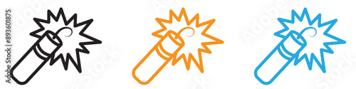 dynamite icon vector logo set collection for web app ui