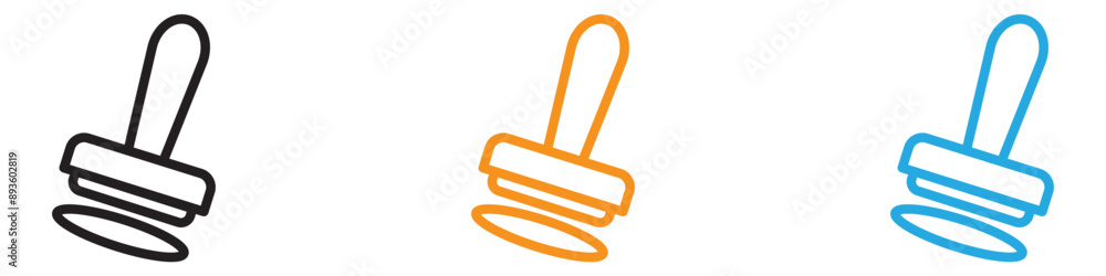 stamp icon vector logo set collection for web app ui stamp icon vector logo set collection for web app ui