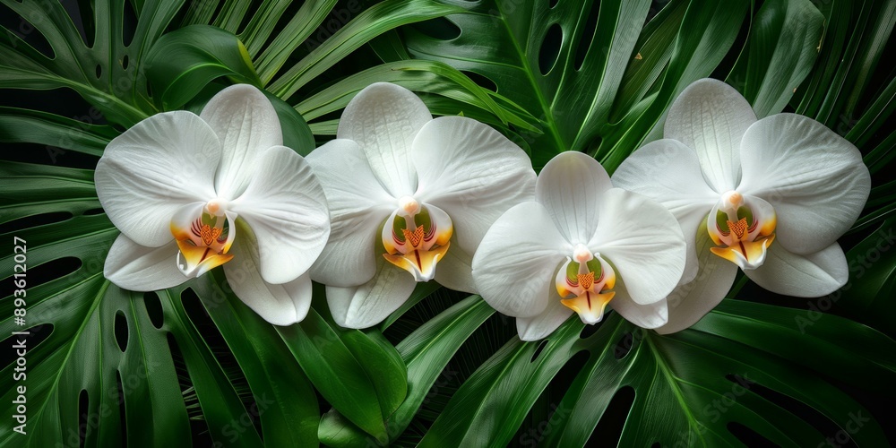 Fototapeta premium Beautiful Phalaenopsis Orchids in Bloom