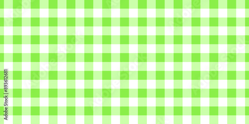Wallpaper Mural Green gingham or vichy pattern. Easter, spring or summer textile print for tabletop, picnic blanket, basket napkin, shirt or handkerchief. Cotton, linen or flannel design. Vector flat illustration. Torontodigital.ca