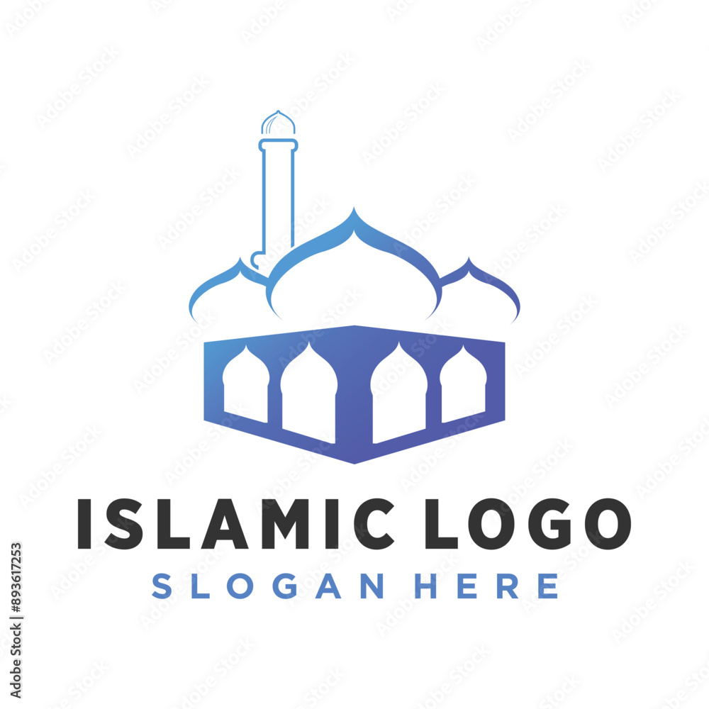 Mosque vector icon illustration design template Mosque vector icon illustration design template
