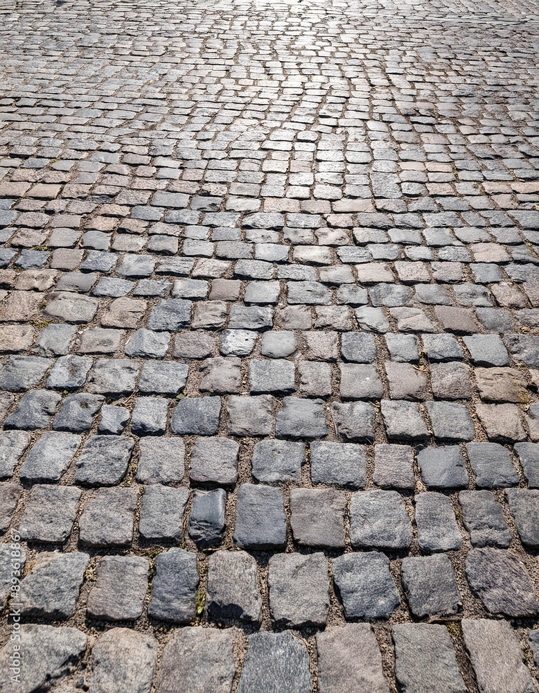 Close-Up of Stone Road Texture with Grunge Background Close-Up of Stone Road Texture with Grunge Background