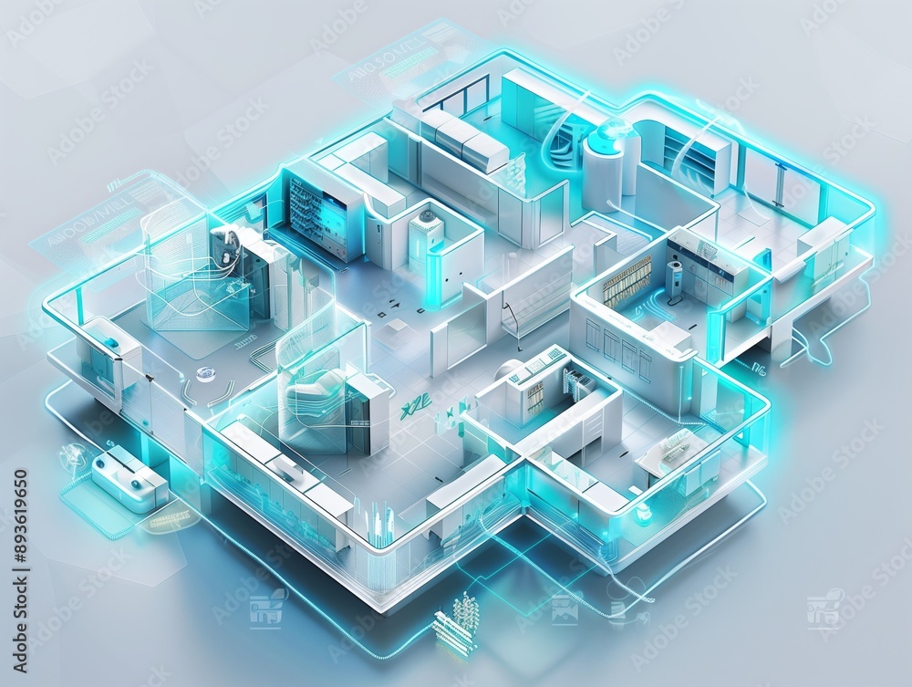 Smart Home Technology Concept. Smart Home Technology Concept.