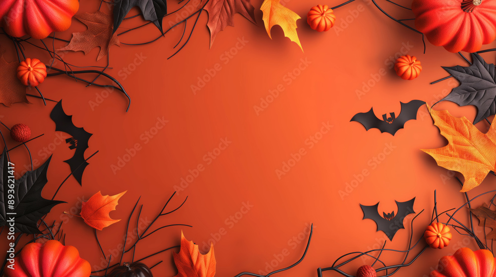 Orange halloween background Orange halloween background