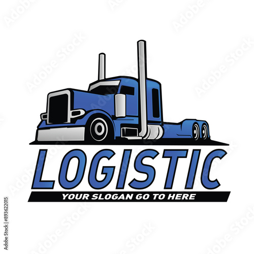 truck company logo design template