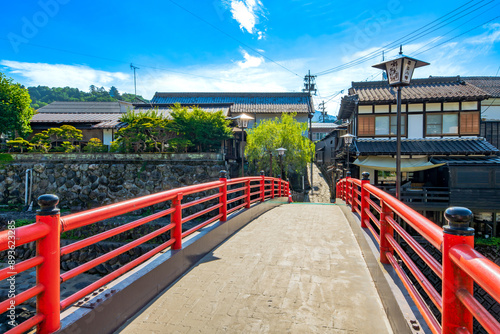 岐阜県　郡上八幡の町並み　宗祇水 photo