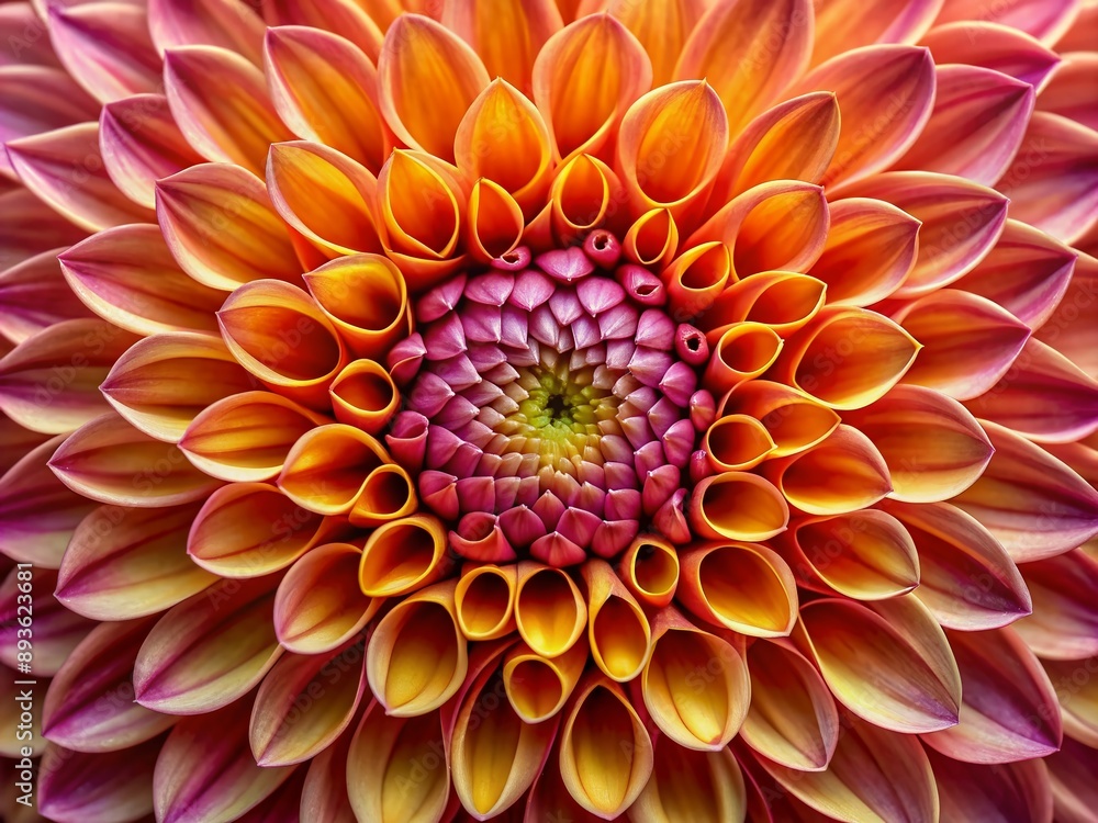 Intense magnification reveals intricate textures, swirling patterns, and radiant hues of a stunning flower, showcasing nature's beauty in mesmerizing, crisp, and vivid detail.