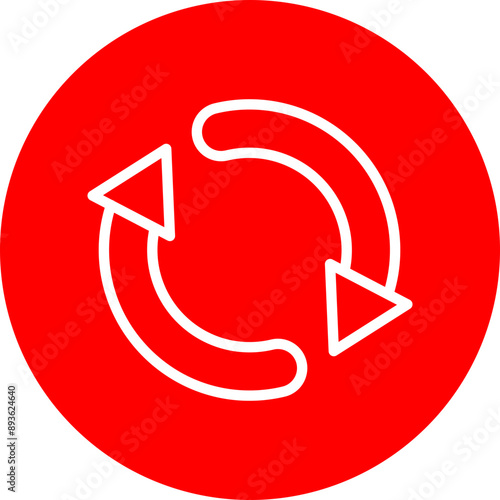 Repurpose Vector Line White Circle Red