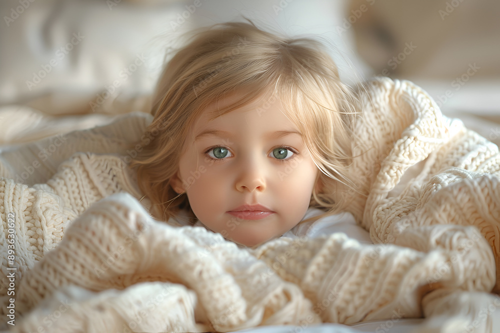 Beautiful baby girl lying on her side looking at camera. Beautiful baby girl lying on her side looking at camera.