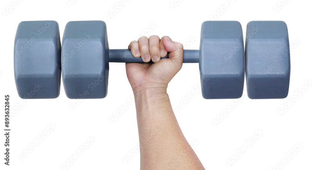 Man holding dumbbells in hands PNG transparent. Man holding dumbbells in hands PNG transparent.