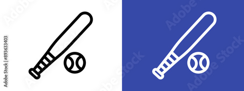 baseball sports icon logo sign set vector outline