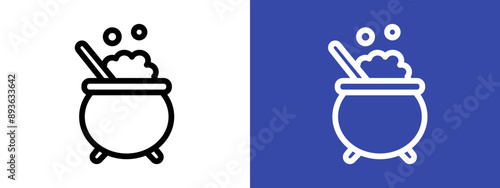 caudron icon logo sign set vector outline