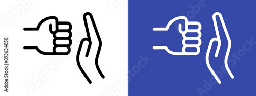 Domestic violence icon logo sign set vector outline