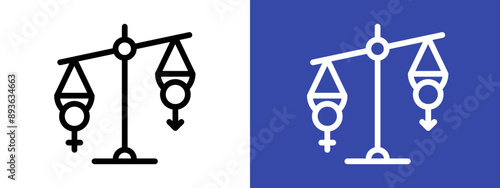 Hormone imbalance icon logo sign set vector outline