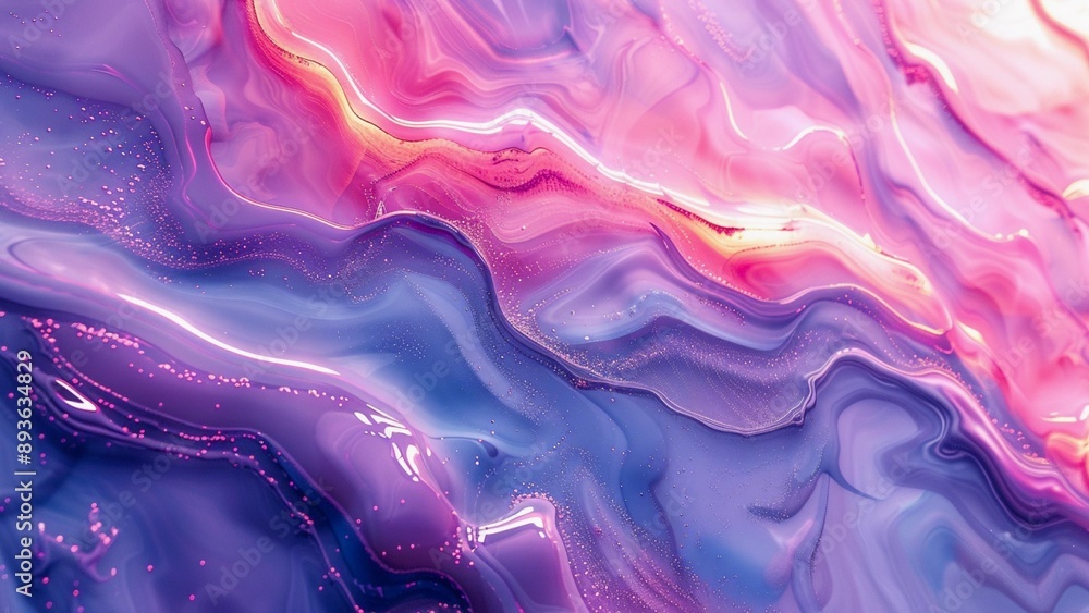 Obraz premium Abstract Background with Flowing Liquid Patterns, Generative AI illustration