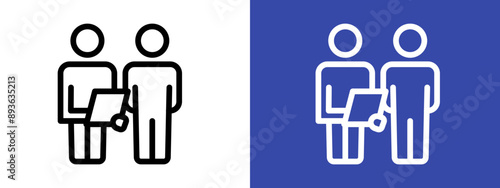 Oral survey icon logo sign set vector outline