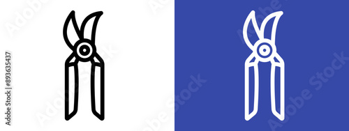 pruner icon logo sign set vector outline