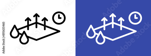 quick dry icon logo sign set vector outline