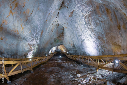 Inalti natural cave open to the public. Inalti Cave entrance. Ayancik - Sinop - Turkey photo