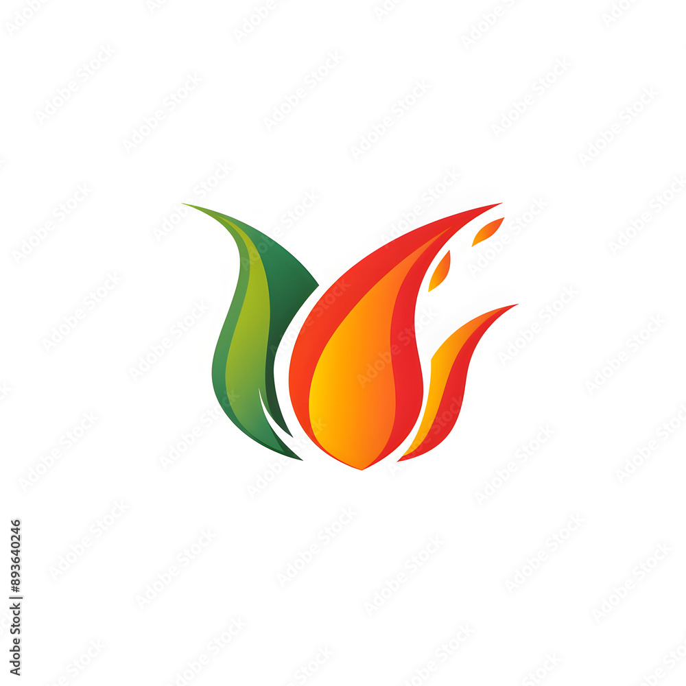Obraz premium minimal spice logo on white background AI generative