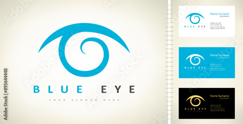 Eye logo vector. Abstract design