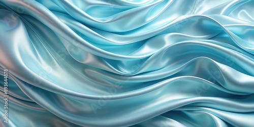 Soft pastel blue satin silk background with swirling waves, shiny, swirl, blue, silk, soft