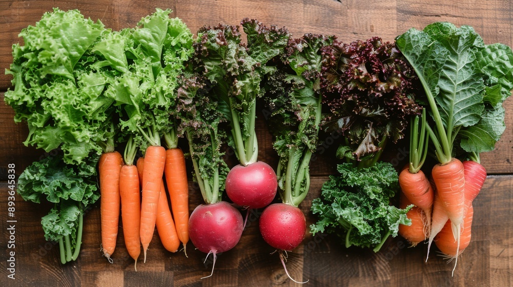 Fresh Vegetables and Salad Greens for Healthy Eating Fresh Vegetables and Salad Greens for Healthy Eating