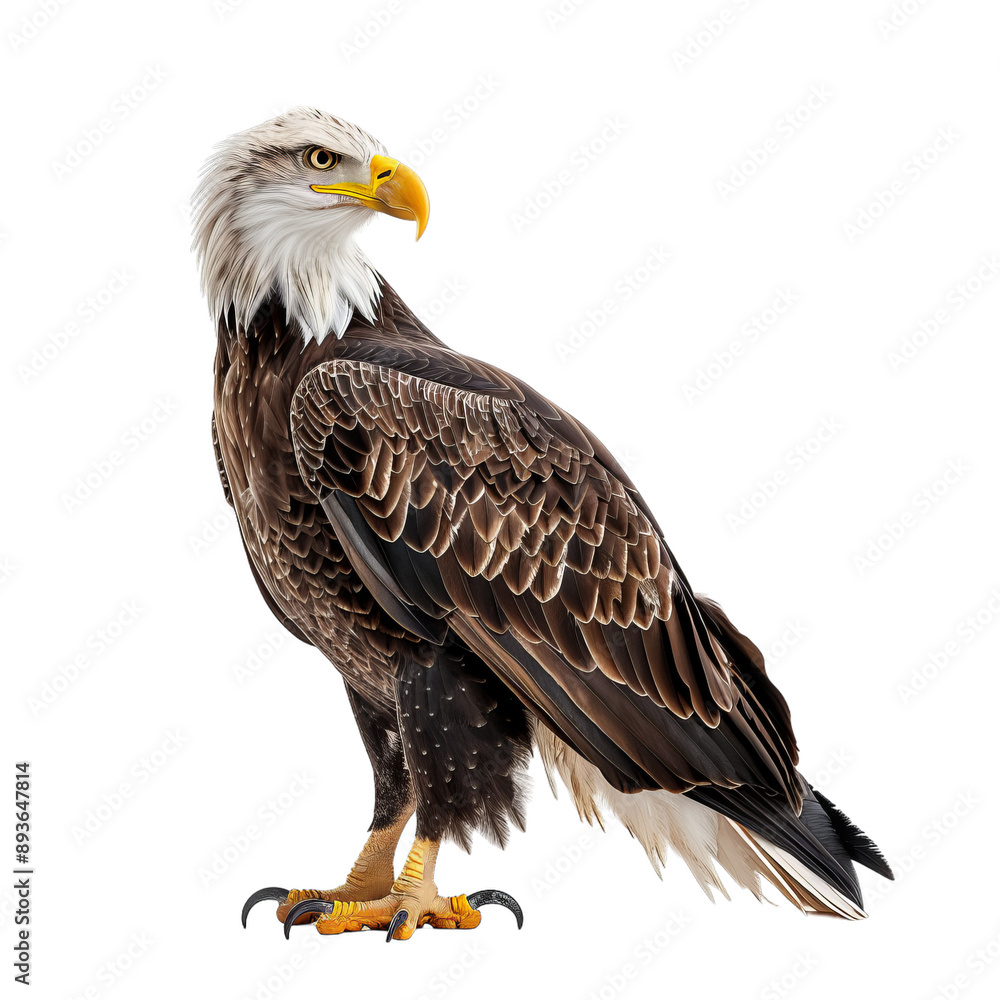 Fototapeta premium Majestic Bald Eagle Isolated on Transparent