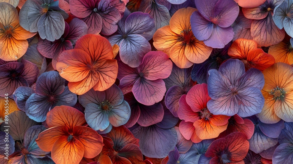custom made wallpaper toronto digitalVibrant Petals of Marigolds, Roses, and Hydrangeas