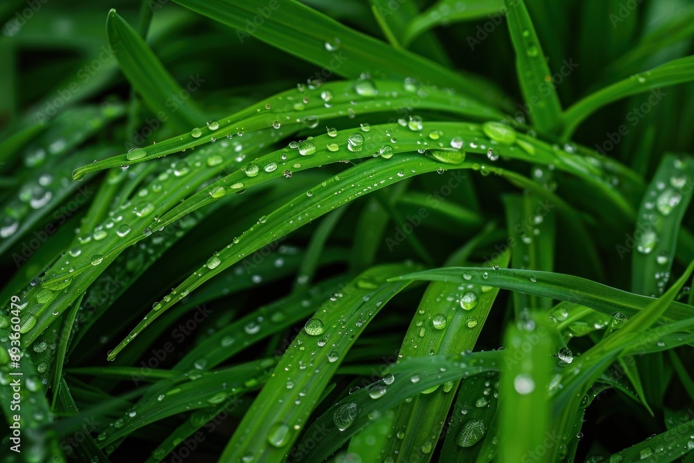 Wet grass close-up background Wet grass close-up background