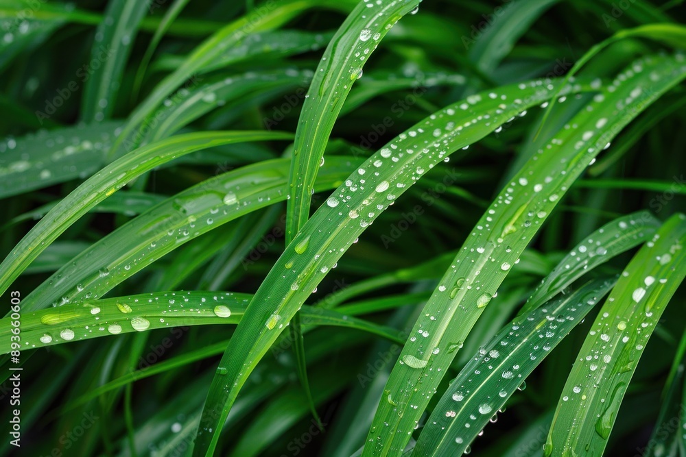 Wet grass close-up background Wet grass close-up background