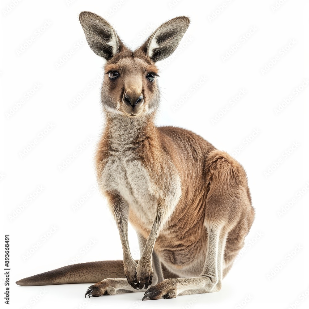 A kangaroo is a large, hopping marsupial that is native to Australia A kangaroo is a large, hopping marsupial that is native to Australia