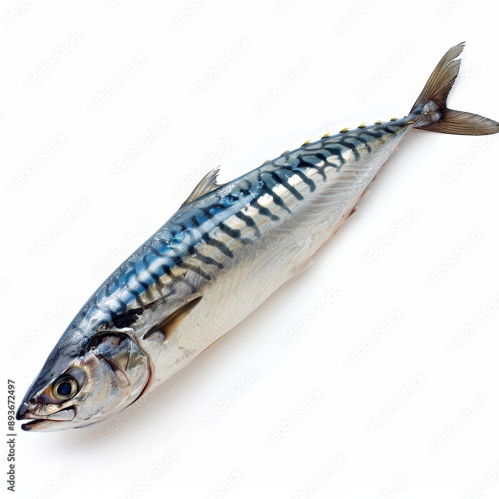 Mackerel isolated on white background. Mackerel fish. Mackerel isolated on white background. Mackerel fish.