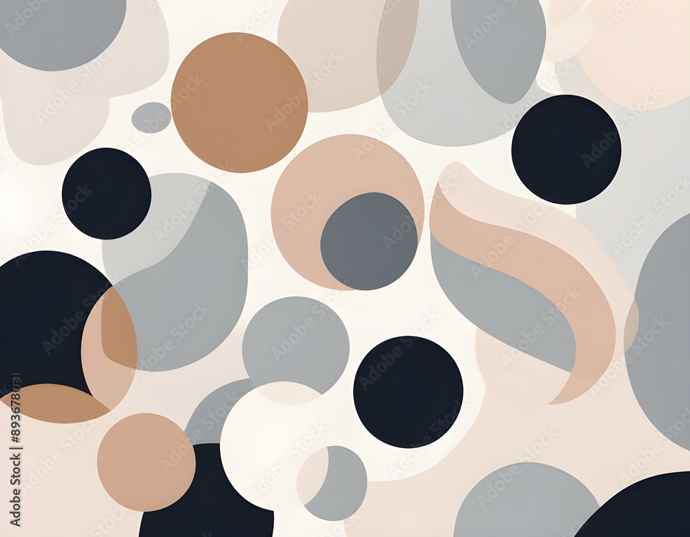Fototapeta premium Minimalist modern Nordic style abstract background