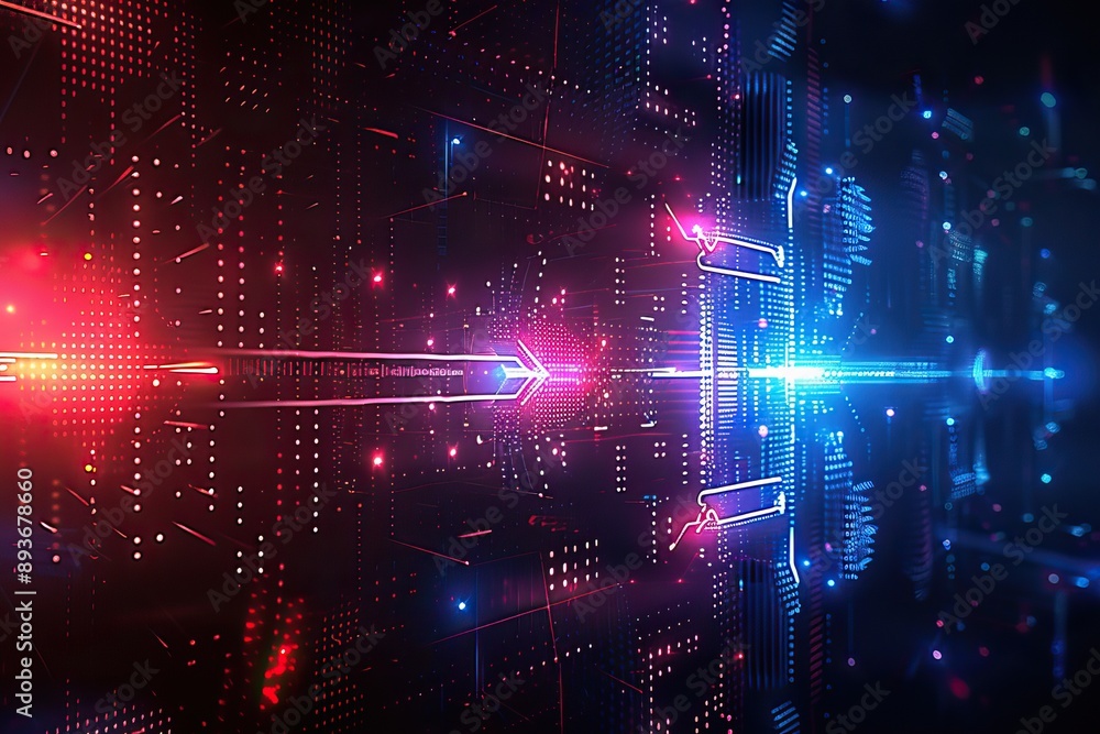 Obraz premium gradient technology background