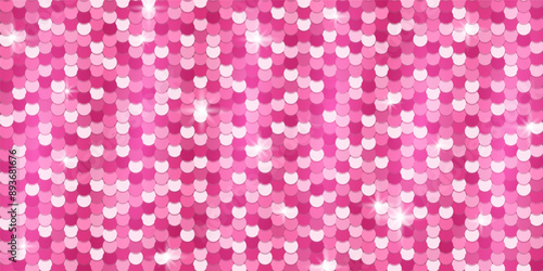 Abstract fabric texture background with pink metallic sequins