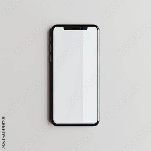 Template of a smartphone isolated on white background