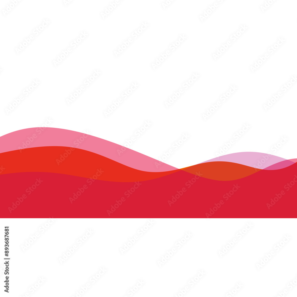 Fototapeta premium Abstract Wave Footer