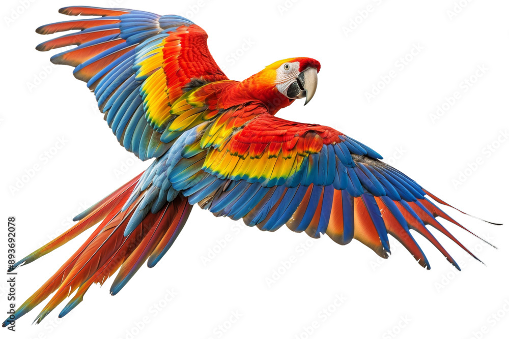Obraz premium Macaw Parrot on Transparent, png